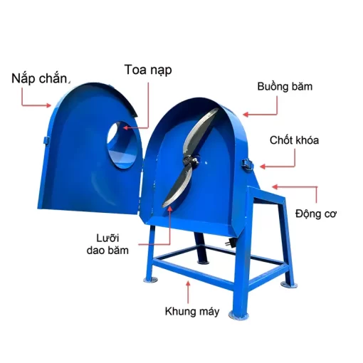 Máy băm chuối xả thẳng 1.5kw - Ảnh 4