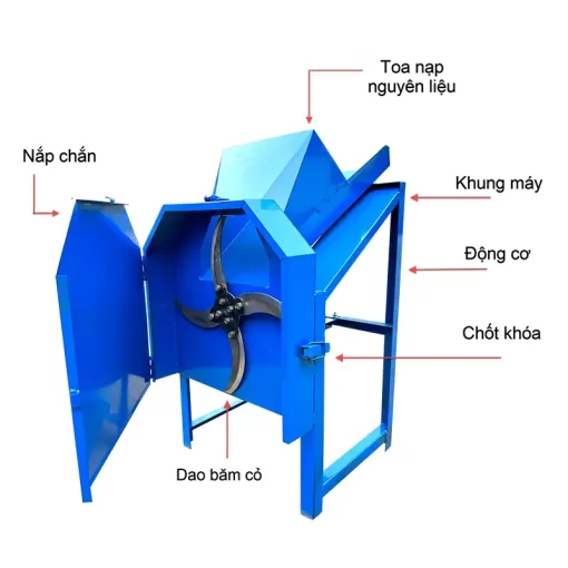 Máy băm cỏ vuông 750W - Ảnh 3