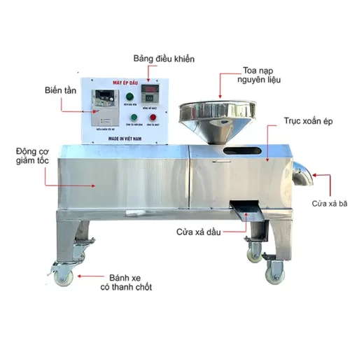 Máy ép dầu đa năng inox 20N - Ảnh 3