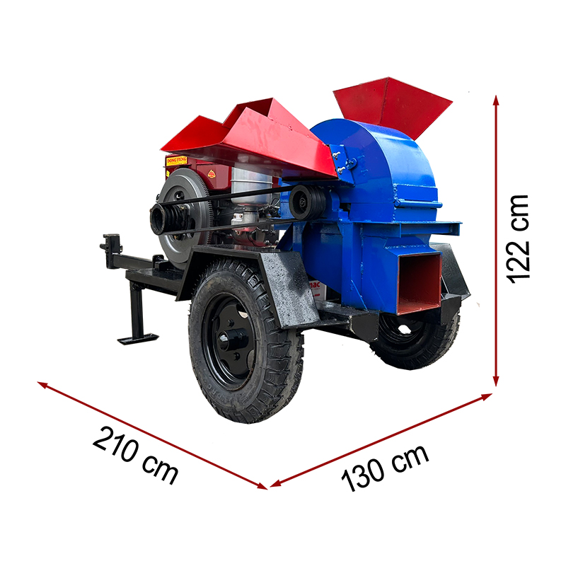 Máy băm gỗ đa năng 2T bệ kéo phiên bản mới - Ảnh 5